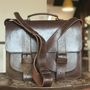 Brown Leather Satchel, thumbnail 1 of 7