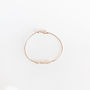 'You And Me' Initials 14k Rose Gold Filled Bangle, thumbnail 6 of 8