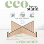 Eco Wooden Laptop Stand, thumbnail 1 of 9