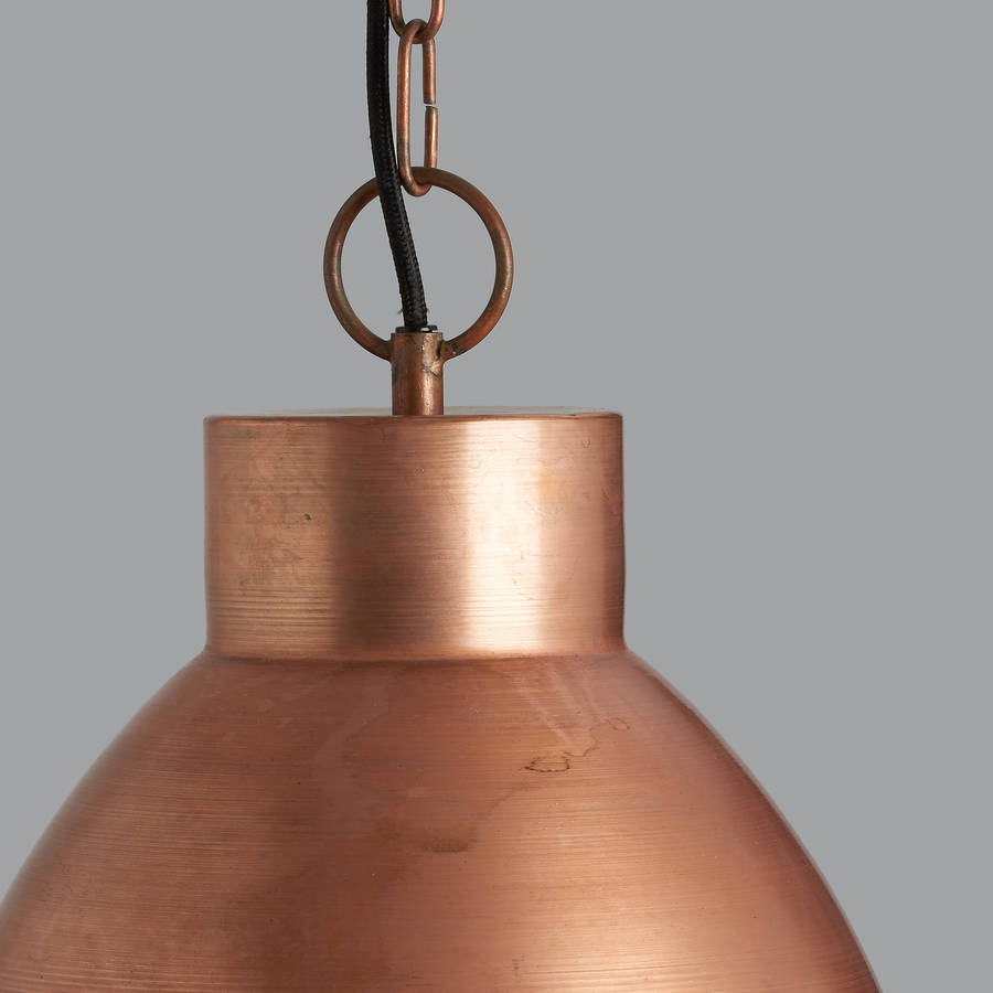 Lava Copper Pendant Light By horsfall & wright | notonthehighstreet.com