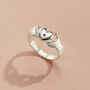 Personalised Claddagh Heart Signet Ring, thumbnail 4 of 7