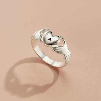 Personalised Claddagh Heart Signet Ring, 4 of 7