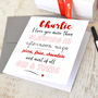 Personalised I Love You More Than… Card, thumbnail 2 of 3