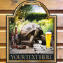Tortoise And Beer Home Pub Sign Man Cave Sign, thumbnail 2 of 9