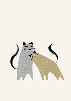 Cat Print For Weddings And Anniversaries, 2 of 4