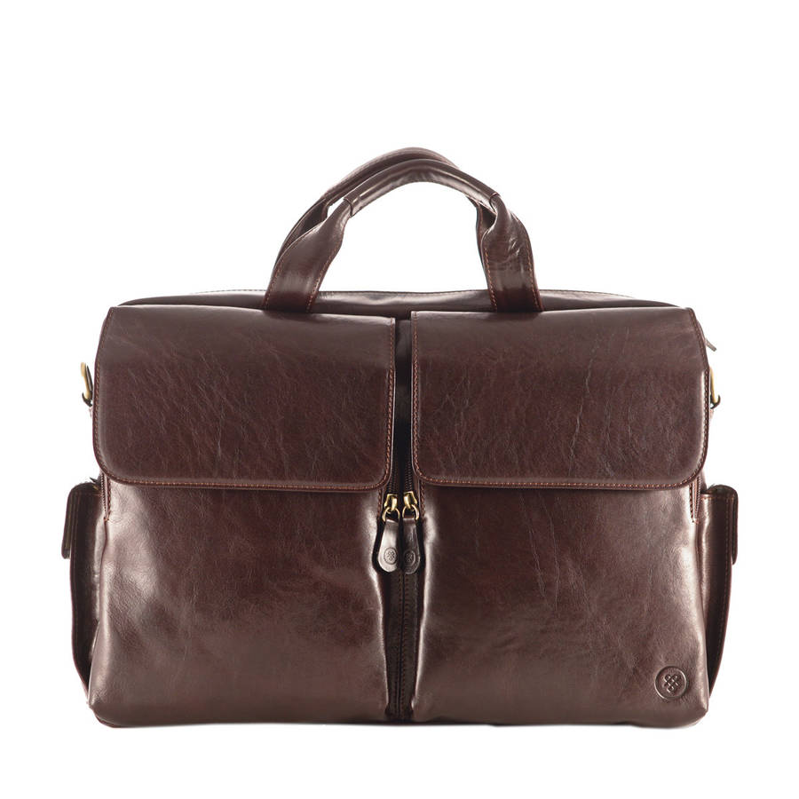 Luxury Leather Business Briefcase. 'the Lagaro' By Maxwell Scott Bags ...