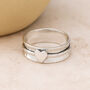 Personalised Sterling Silver Heart Spinner Ring, thumbnail 3 of 10
