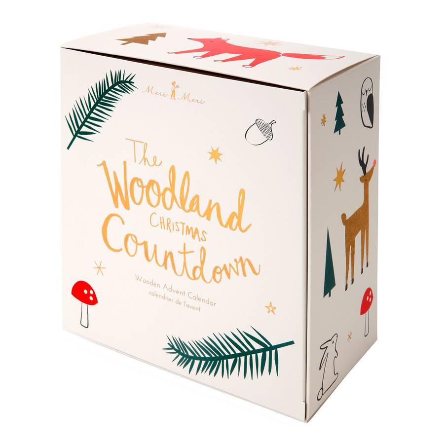 Woodland Forest Wooden Advent Calendar By Little Baby Company