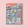 Panda Sticker Sheet | Cute Stickers, thumbnail 3 of 5