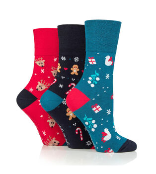 Christmas Gift Box: Brushed Cotton Nightdress, Thermal Vest, Three Pairs Of Soft Top Christmas Socks, Three Pairs 100% Cotton Full Briefs And A Hand Care Set, 4 of 9