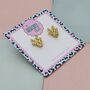 Small Reindeer Christmas Studs *More Colours Available*, thumbnail 4 of 10