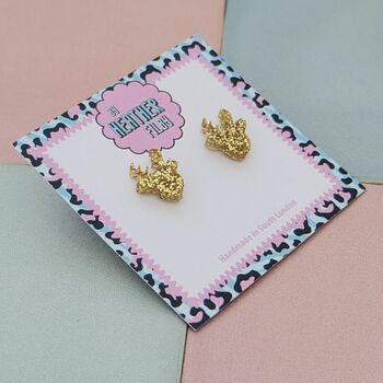 Small Reindeer Christmas Studs *More Colours Available*, 4 of 10