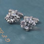 Mineral Solid Sterling Silver Cuff Links, thumbnail 3 of 5