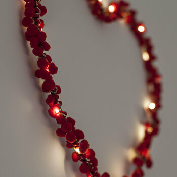 Fairy Light Heart Pom Pom Thoughtful Gift, 6 of 8