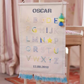 Personalised Alphabet Wall Hanging, 2 of 2