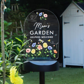 Personalised Solar Light For New Home Gardens, 2 of 3