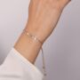 Gold Plated Cubic Zirconia Adjustable Bracelet, thumbnail 3 of 5