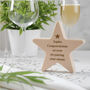 Exam Congratulations Gift Personalised Wooden Star, thumbnail 1 of 2