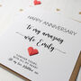 Personalised Anniversary Card For Wife, thumbnail 4 of 7