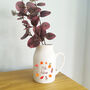 Autumnal Ceramic Flower Jug | Hello Autumn Flower Vase, thumbnail 5 of 6