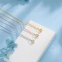 Sterling Silver Citrine Yellow Cz Bubble Pendant Necklace, thumbnail 7 of 12