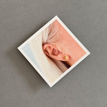 Exceptional Sister Sterling Silver Gold Star Earrings, 4 of 8