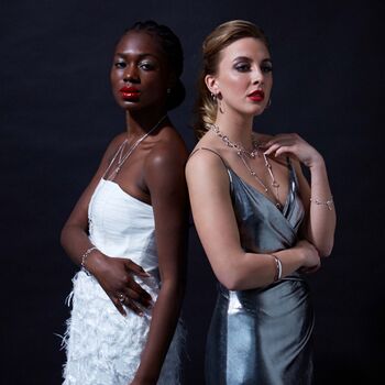 Sterling Silver Crescent Moon Necklace, 4 of 12