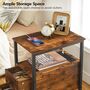 Narrow Side Table Bedside End Table Charging Station, thumbnail 8 of 12