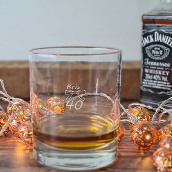 40th Birthday Engraved Whisky Glass, 5 of 11