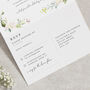 White Floral Concertina Wedding Invitations, thumbnail 5 of 8