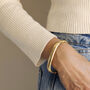 Square Gold Bangle, thumbnail 1 of 7