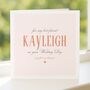 Best Friend On Wedding Day Personalised Card, Gift For Bride, thumbnail 4 of 8