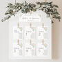 Wedding Seating Plan Cards White Floral, thumbnail 6 of 7