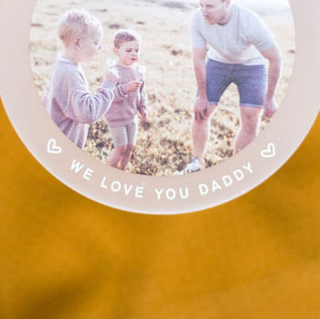 Personalised Photo Frosted Hanging Keepsake For Him, 2 of 2