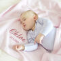 Personalised Pink Fleece Baby Blanket, thumbnail 1 of 3