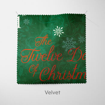 Green 12 Days Of Christmas Cushion, 7 of 7