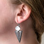Geometric Arrow Earrings, thumbnail 2 of 4