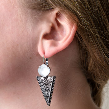 Geometric Arrow Earrings, 2 of 4