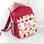 Personalised Fruit Patterned Rucksack, thumbnail 2 of 10