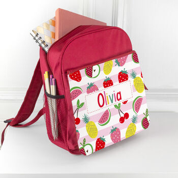 Personalised Fruit Patterned Rucksack, 2 of 10