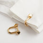 Shackle Cufflinks Gold, thumbnail 4 of 5