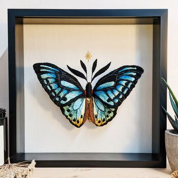 Realistic 3D Butterfly Embroidery, 2 of 7