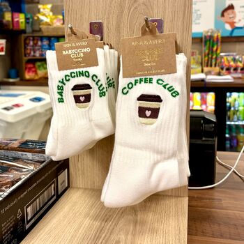 Matching Mummy And Mini Coffee Club Socks, 3 of 3
