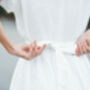 Maxi Linen Wedding Dress, thumbnail 7 of 12