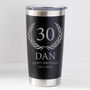 Personalised Birthday Crest Travel Cup – Double Wall Insulated, thumbnail 1 of 12