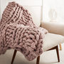 Welcombe Giant Hand Knitted Throw, thumbnail 2 of 9