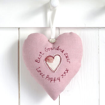 Personalised 80th Birthday Hanging Heart Gift For Her, 6 of 12