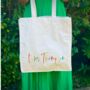 Personalised Thank You Teacher Rainbow Name Tote Bag, thumbnail 3 of 4