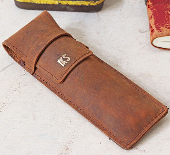 Personalised Leather Pen Case, 2 of 10