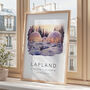 Lapland Travel Print Of The Artic Snow Globes, thumbnail 3 of 7